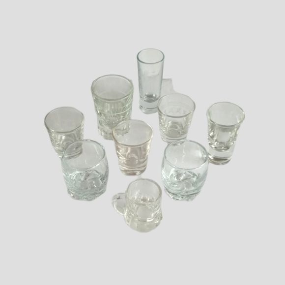 9 Piece Collection of Vintage Shot Glasses - Picture 1 of 11